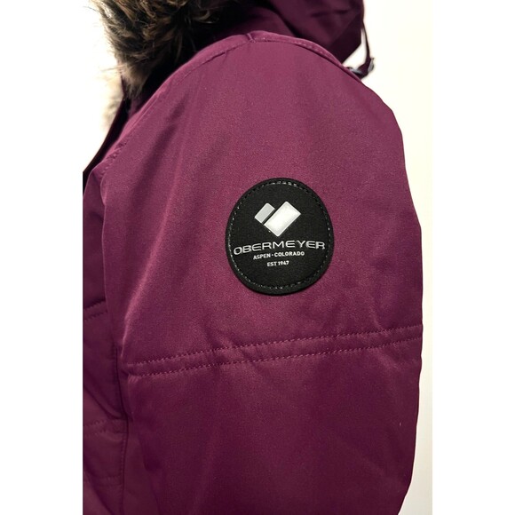 NWT $259 Obermeyer Tuscany II Women's 4 Ski Jacket Coat Faux Fur Purple Winter - Picture 6 of 16
